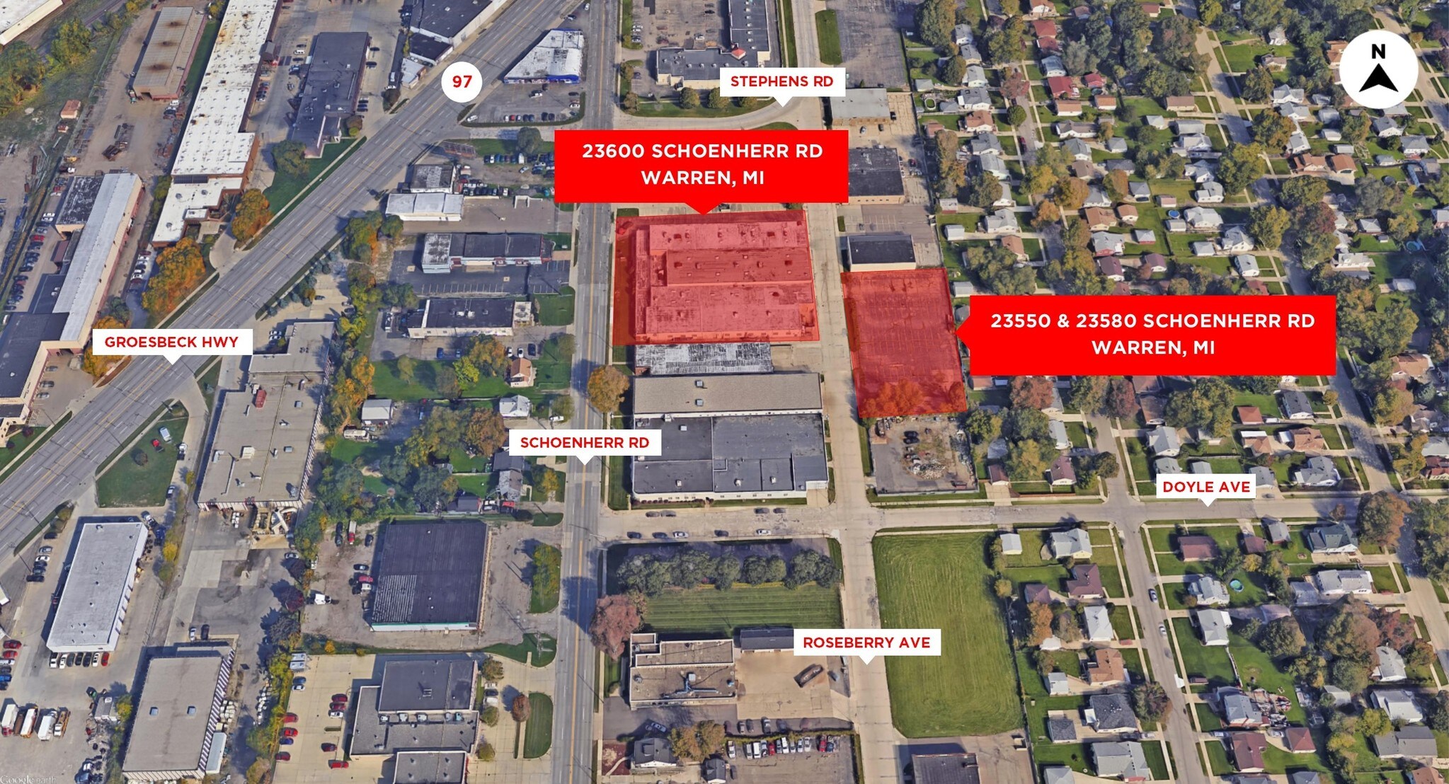 23600 Schoenherr Rd, Warren, MI à vendre Aérien- Image 1 de 21
