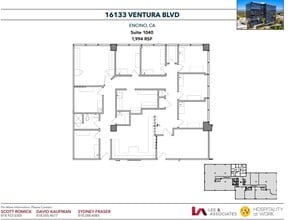 16133 Ventura Blvd, Encino, CA à louer Plan d  tage- Image 1 de 1