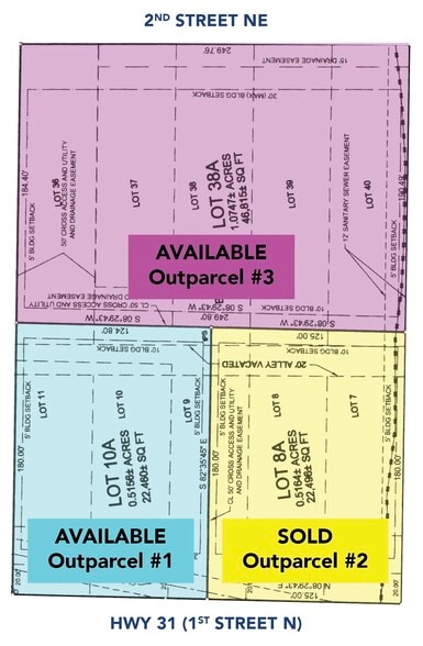 566 1st N st, Alabaster, AL for lease - Site Plan - Image 2 of 2