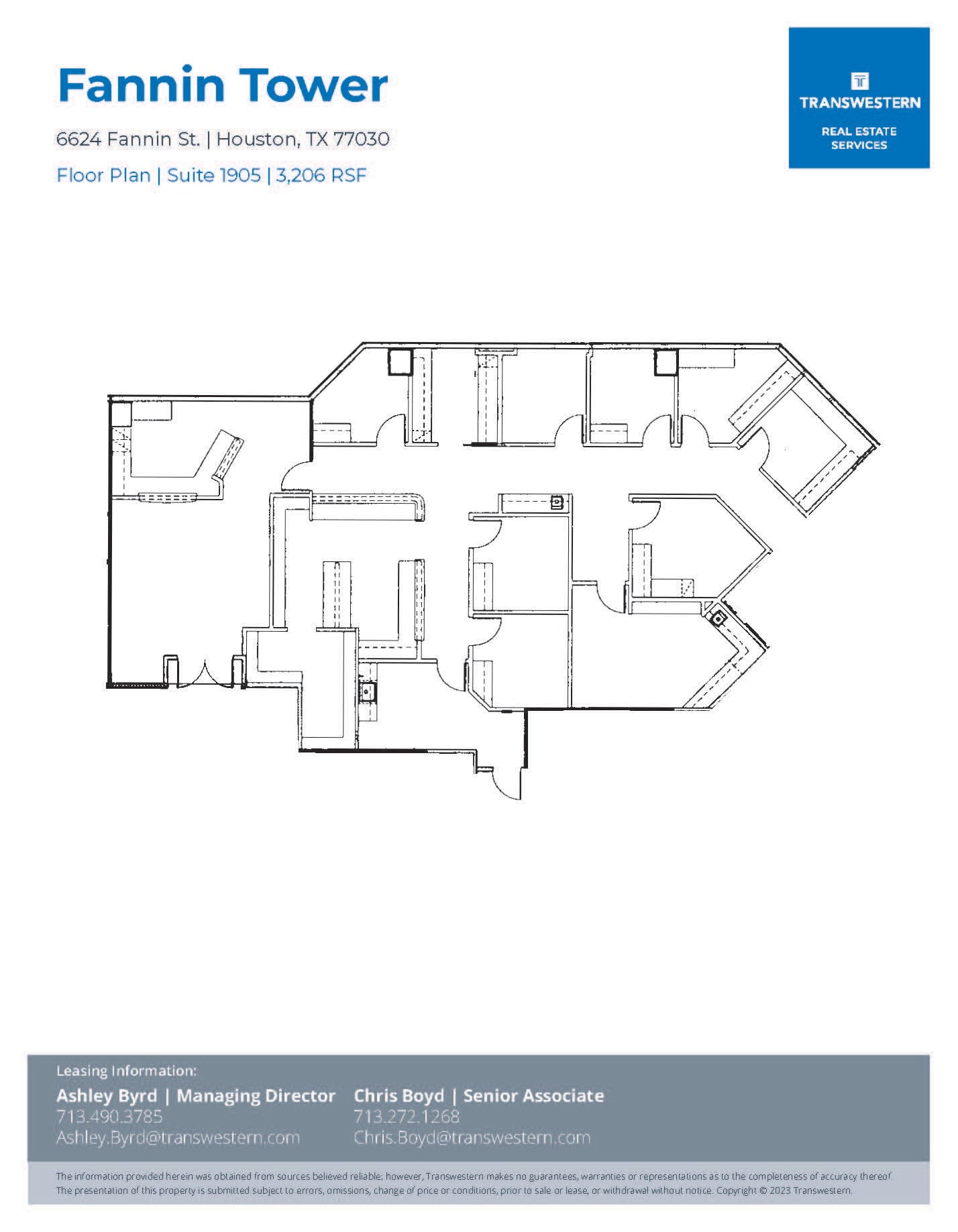 6624 Fannin St, Houston, TX à louer Plan d’étage- Image 1 de 1