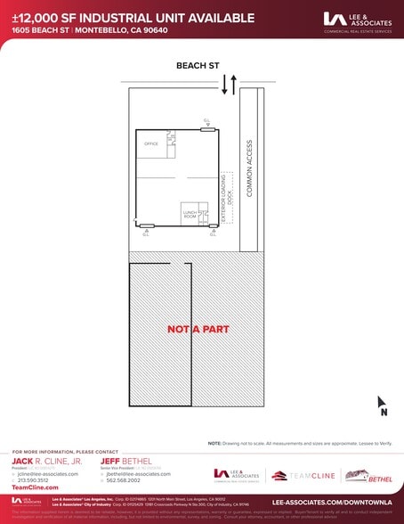 1605 Beach St, Montebello, CA for lease - Site Plan - Image 1 of 2