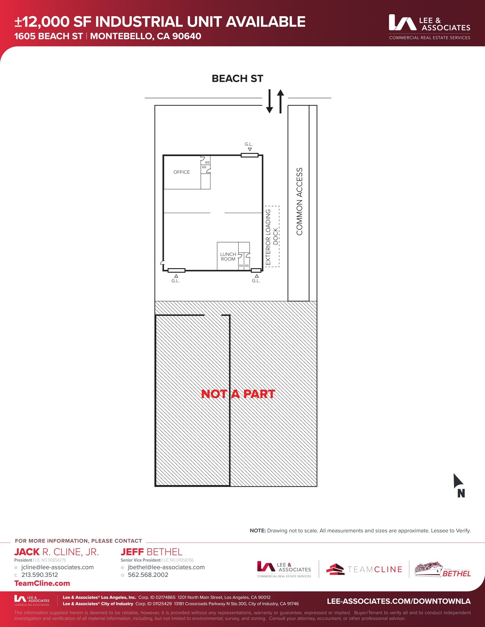 1605 Beach St, Montebello, CA à louer Plan de site- Image 1 de 3