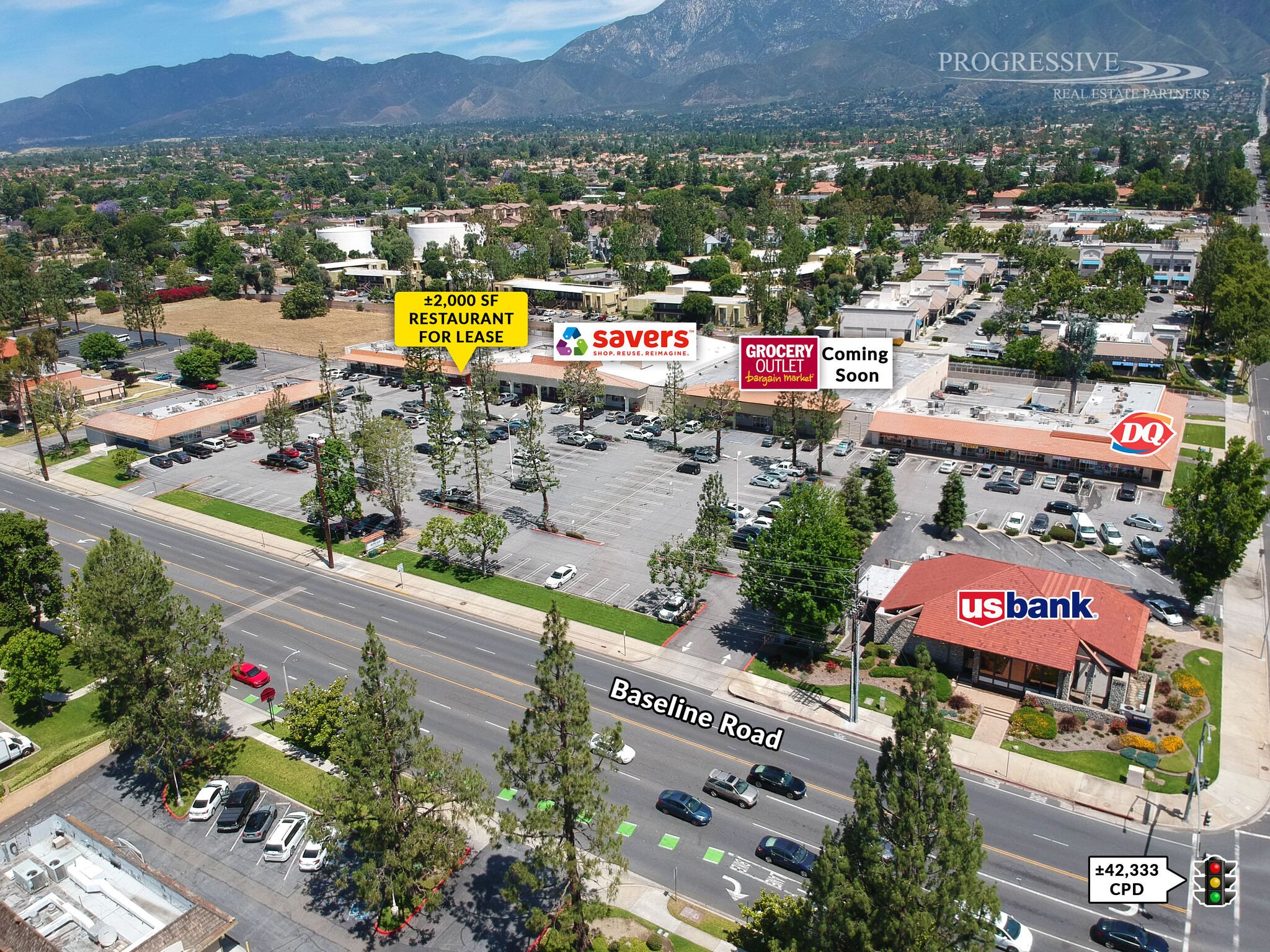 9596-9694 Baseline Rd, Rancho Cucamonga, CA for lease Aerial- Image 1 of 11