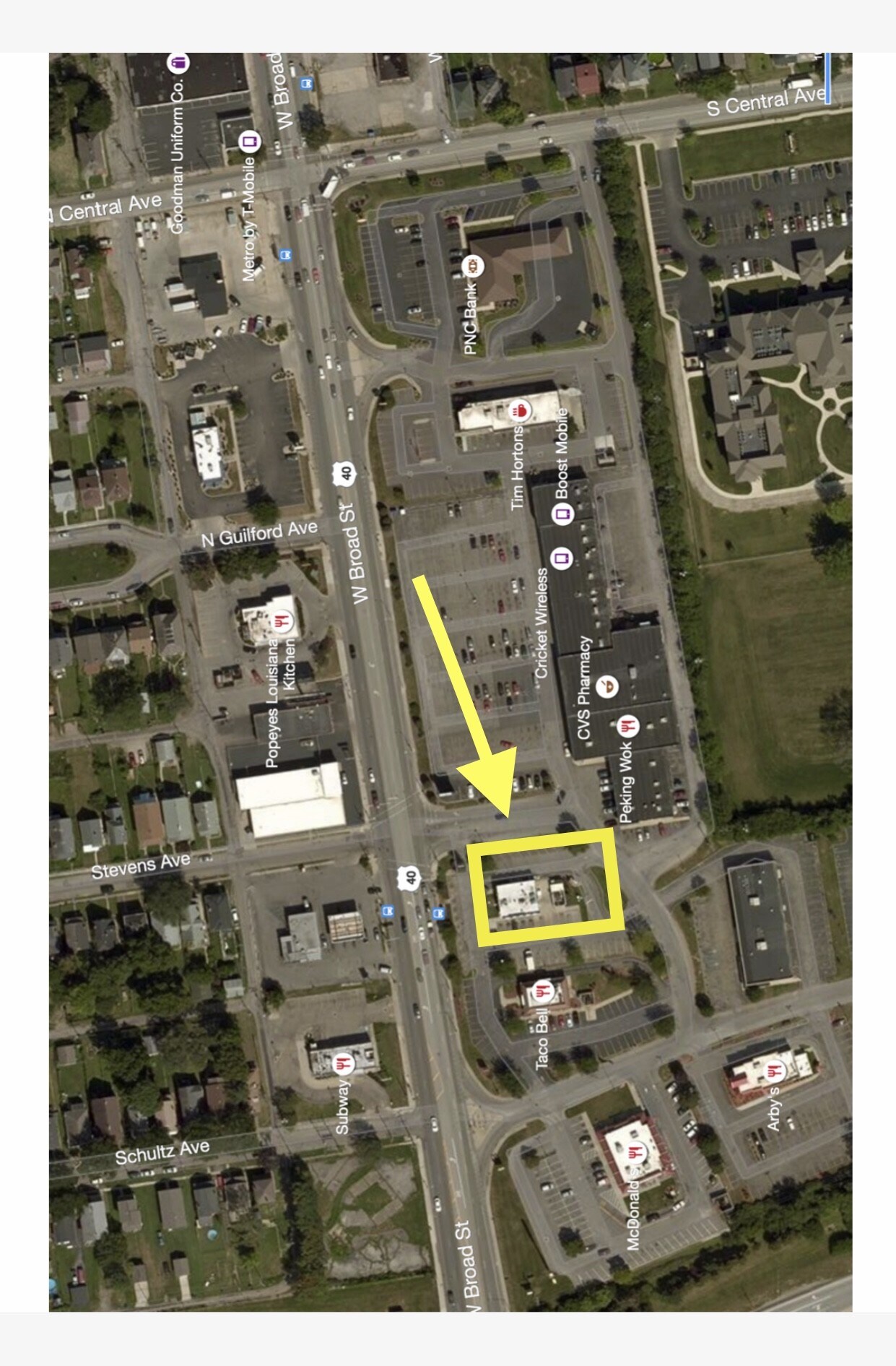 1555 W Broad St, Columbus, OH à louer Aérien- Image 1 de 2