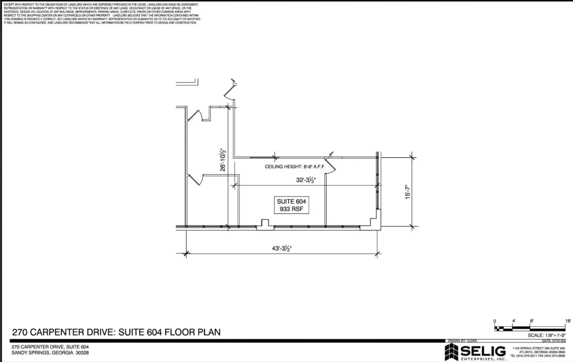 270 Carpenter Dr NE, Sandy Springs, GA for lease Floor Plan- Image 1 of 1