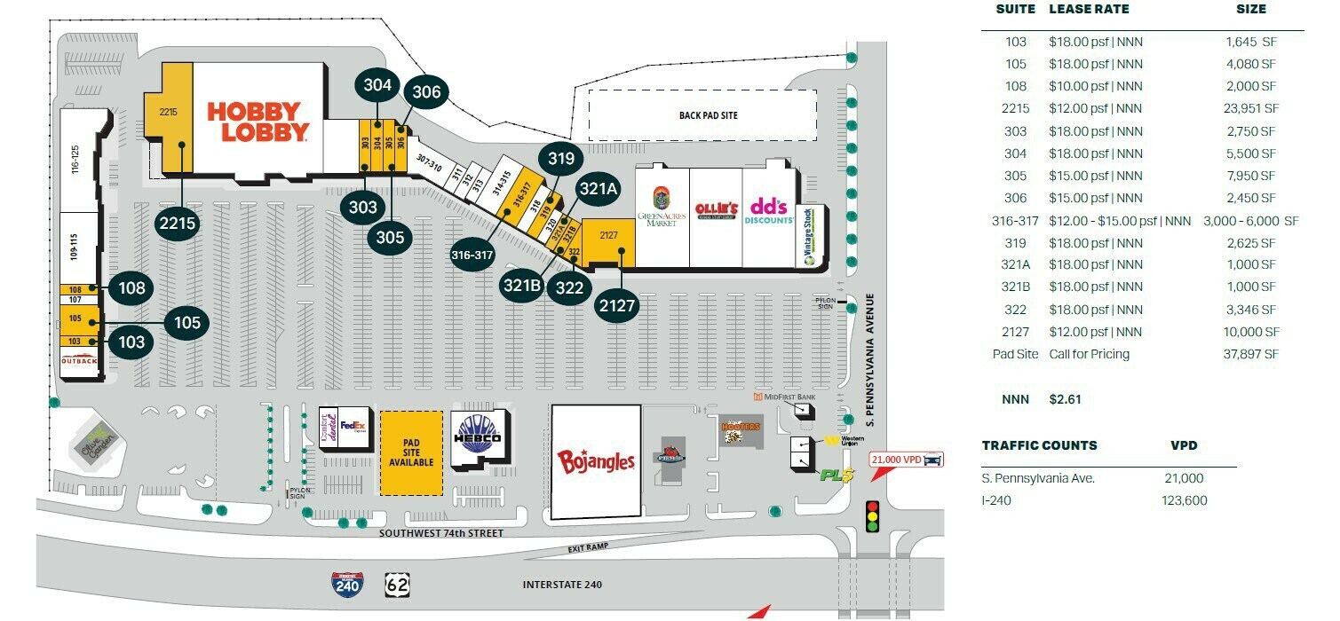 2219 SW 74th St, Oklahoma City, OK for lease Site Plan- Image 1 of 1