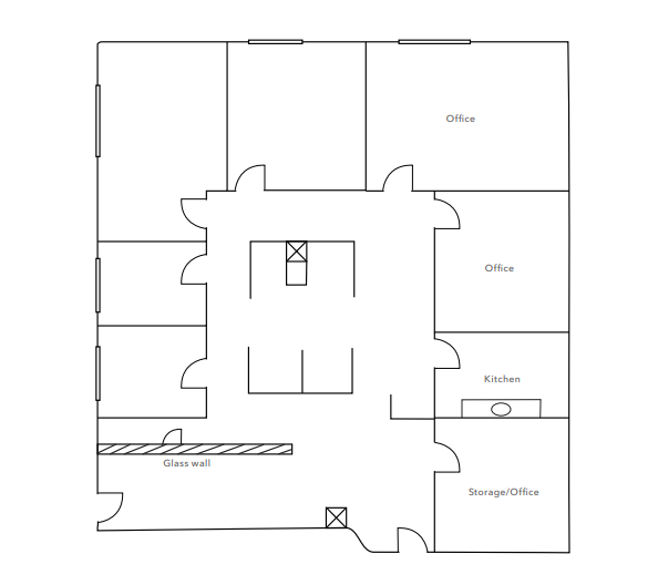 128-130 N Brand Blvd, Glendale, CA à louer Plan d  tage- Image 1 de 1