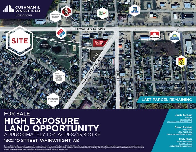 Plus de détails pour 1302 10A St, Wainwright, AB - Terrain à vendre