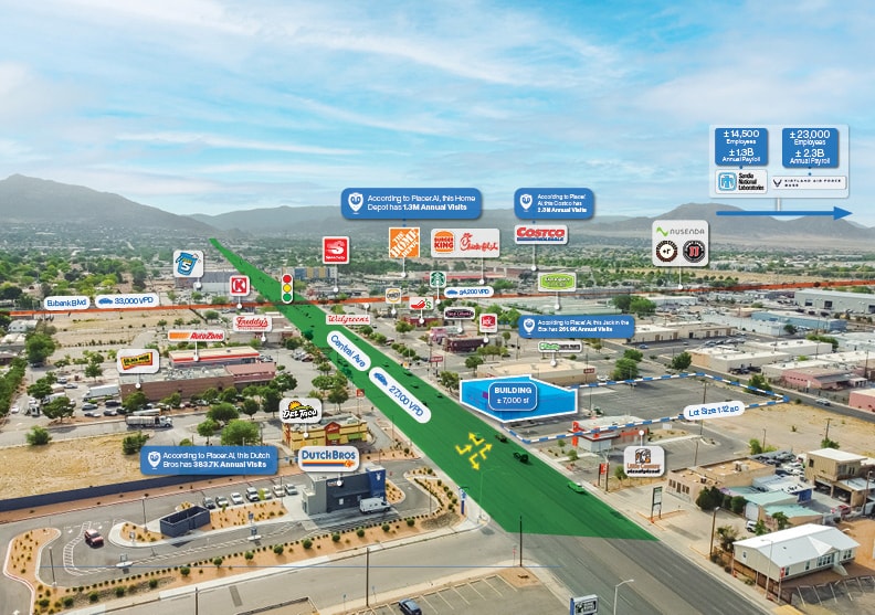 10026 Central Ave SE, Albuquerque, NM for lease - Aerial - Image 3 of 8