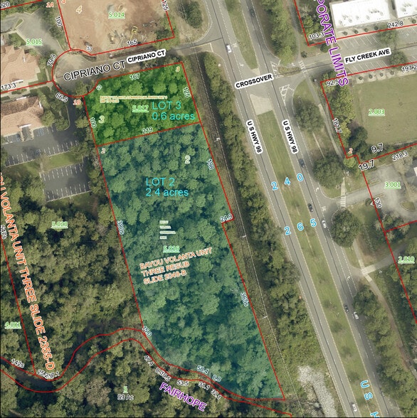 Lot 2 - zoned B1 on US 98 hwy, Fairhope, AL à vendre - Aérien - Image 1 de 2