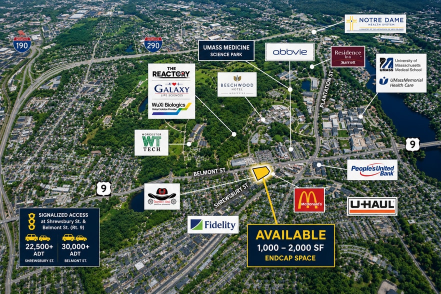 490 Shrewsbury St, Worcester, MA for lease - Building Photo - Image 2 of 8