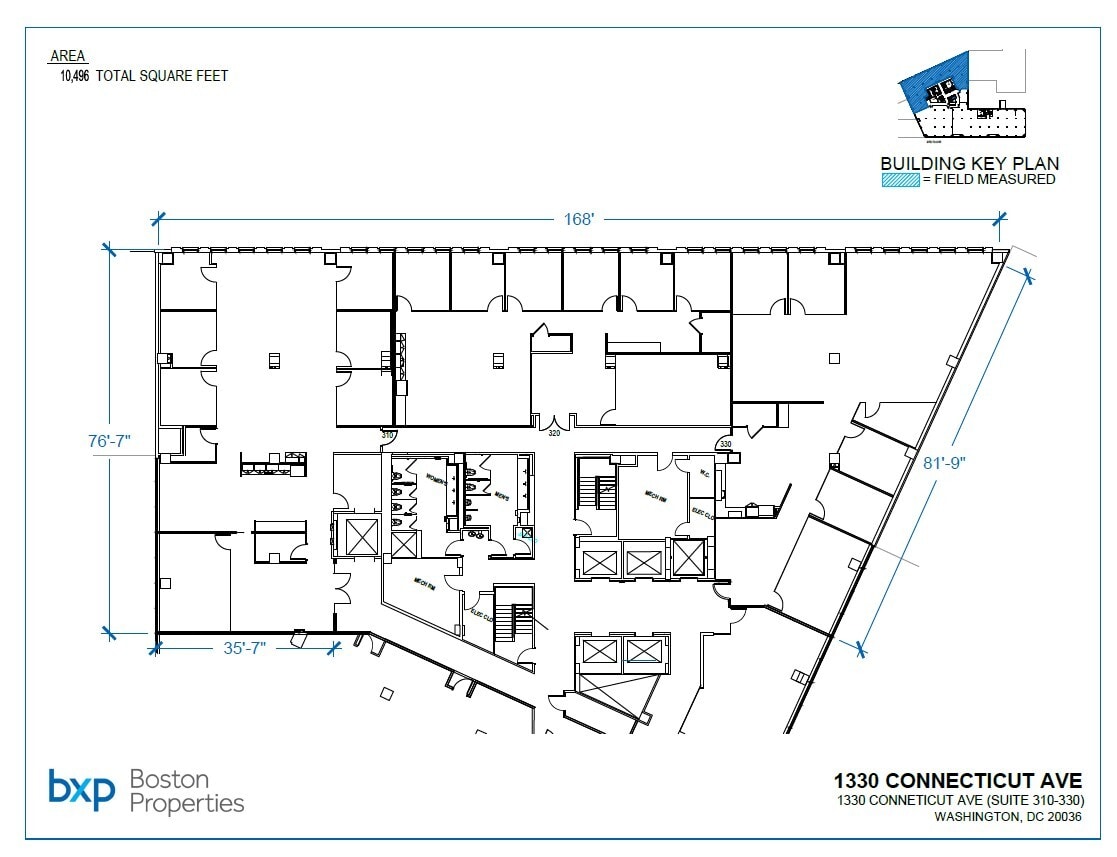 1330 Connecticut Ave NW, Washington, DC à louer Plan d’étage- Image 1 de 1
