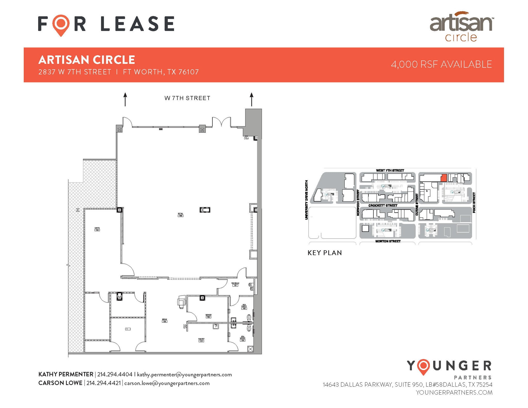 2973 W 7th St, Fort Worth, TX for lease Floor Plan- Image 1 of 1