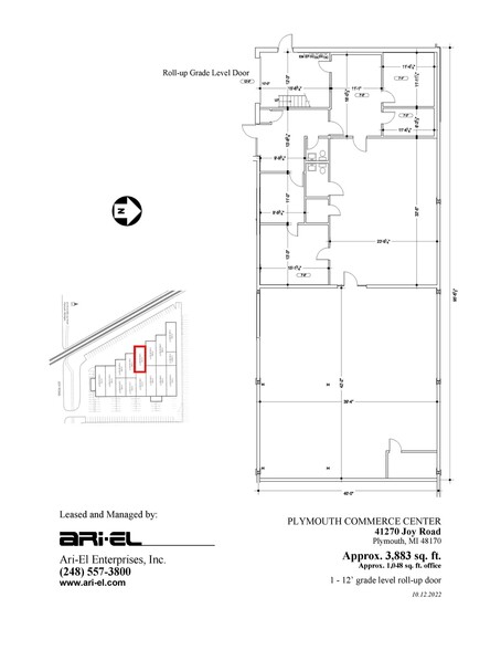 41170-41300 Joy Rd, Plymouth, MI à louer - Plan d  tage - Image 3 de 3