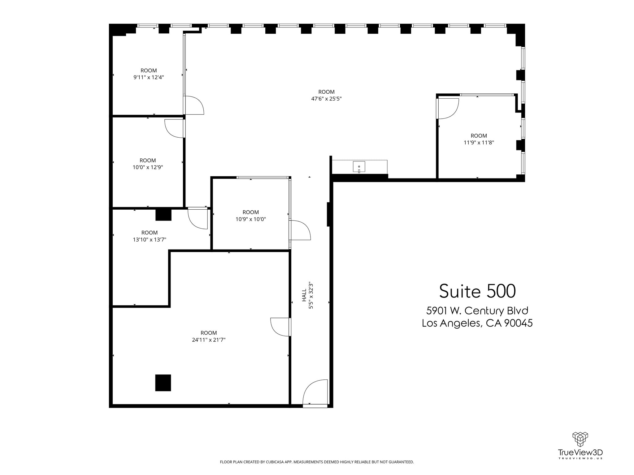 5901 W Century Blvd, Los Angeles, CA à louer Plan d’étage- Image 1 de 1