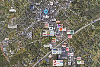 122 E Innes St, Salisbury, NC - Aérien  Vue de la carte