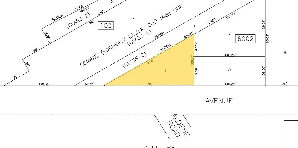 640 W 1st Ave, Roselle, NJ à vendre - Plan cadastral - Image 2 de 2