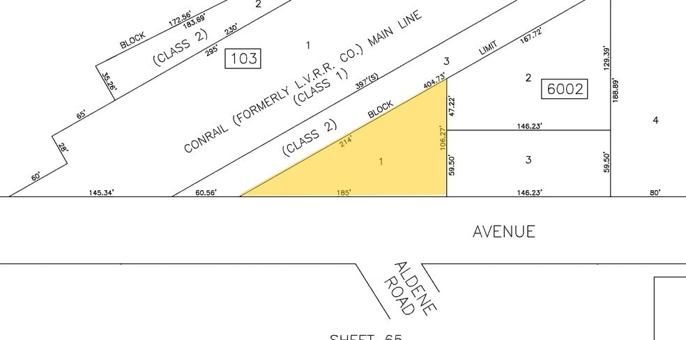 640 W 1st Ave, Roselle, NJ for sale - Plat Map - Image 2 of 2