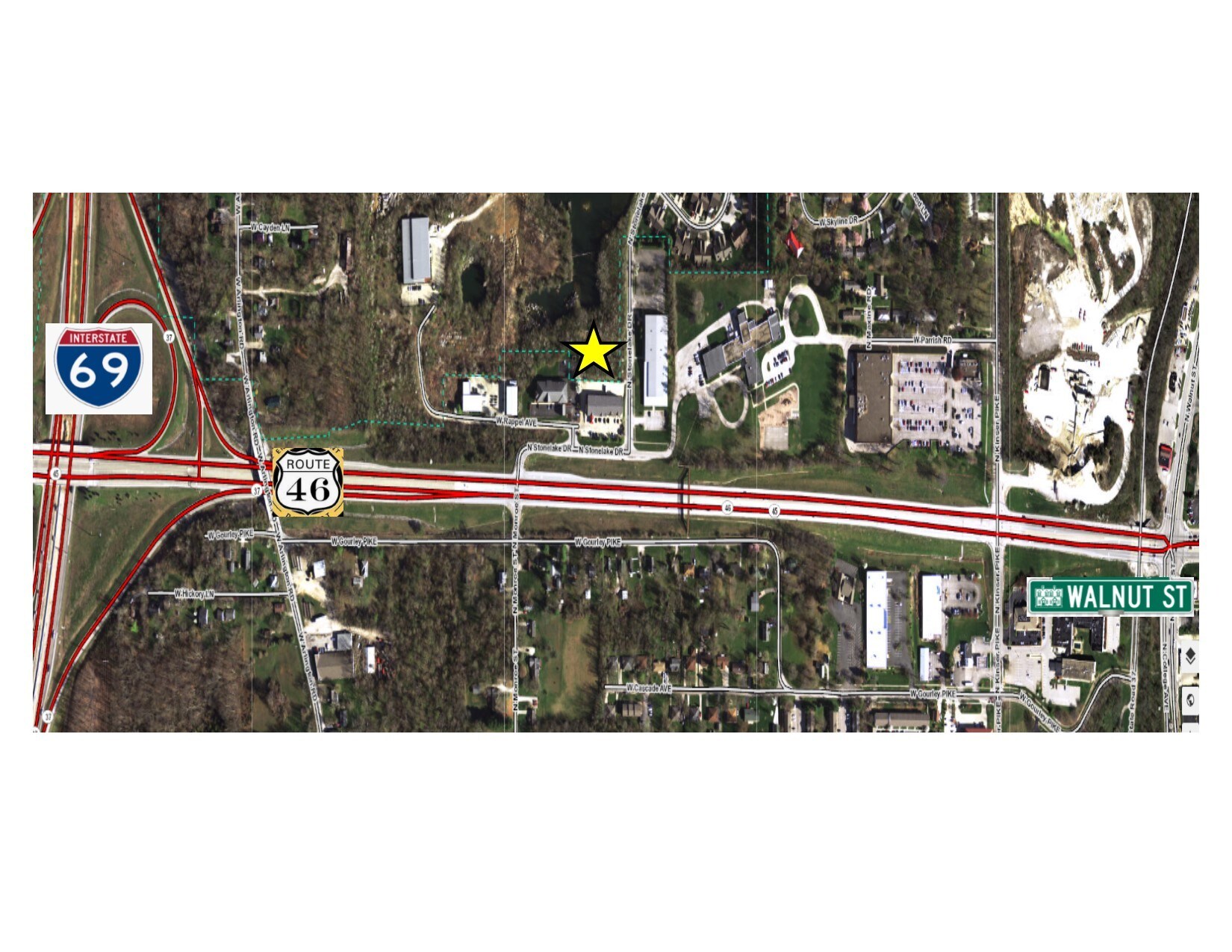 1805 N Stonelake Dr, Bloomington, IN à vendre Aérien- Image 1 de 2