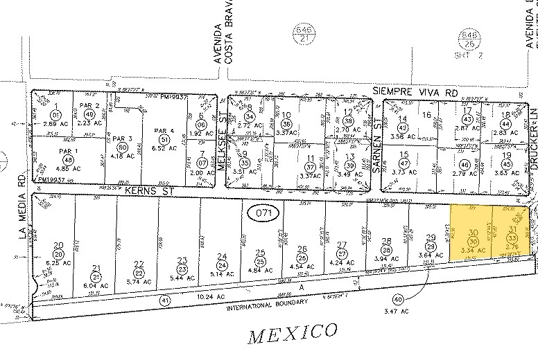 8917 Kerns St, San Diego, CA à louer - Plan cadastral - Image 2 de 2