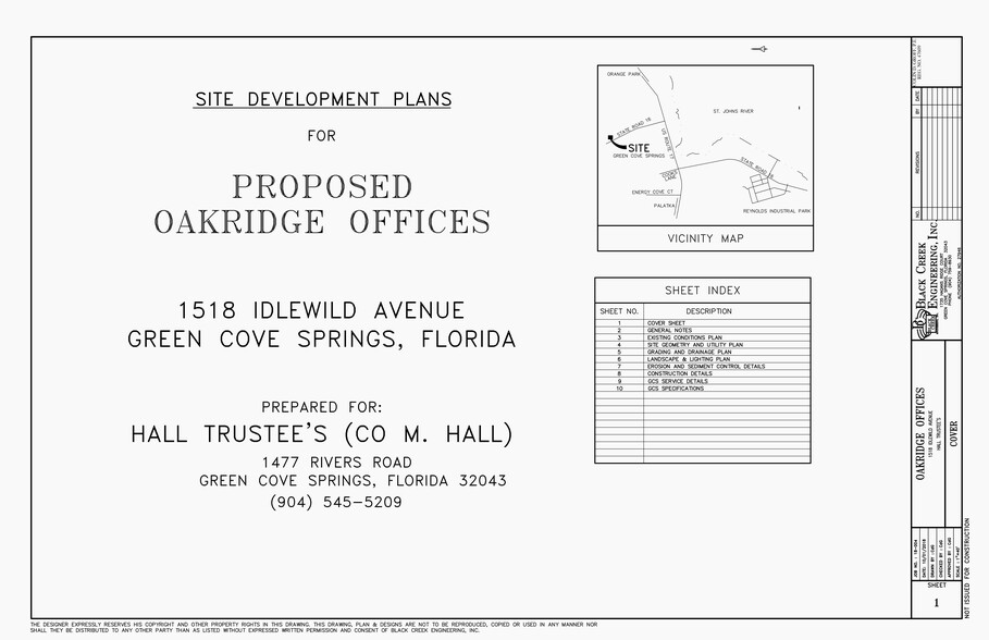 206 S Oakridge Ave, Green Cove Springs, FL à vendre - Plan de site - Image 2 de 2