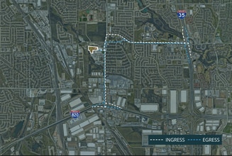 424 West Ln, Fort Worth, TX - AERIAL map view