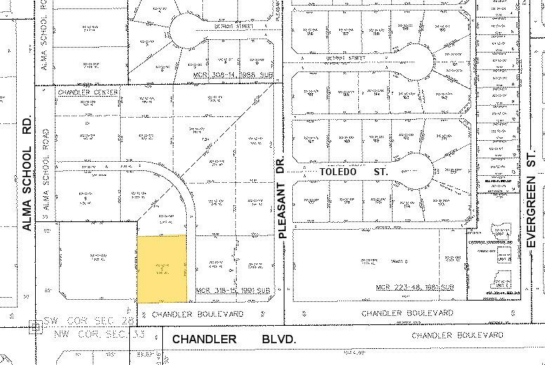 936 W Chandler Blvd, Chandler, AZ à louer - Plan cadastral - Image 3 de 15