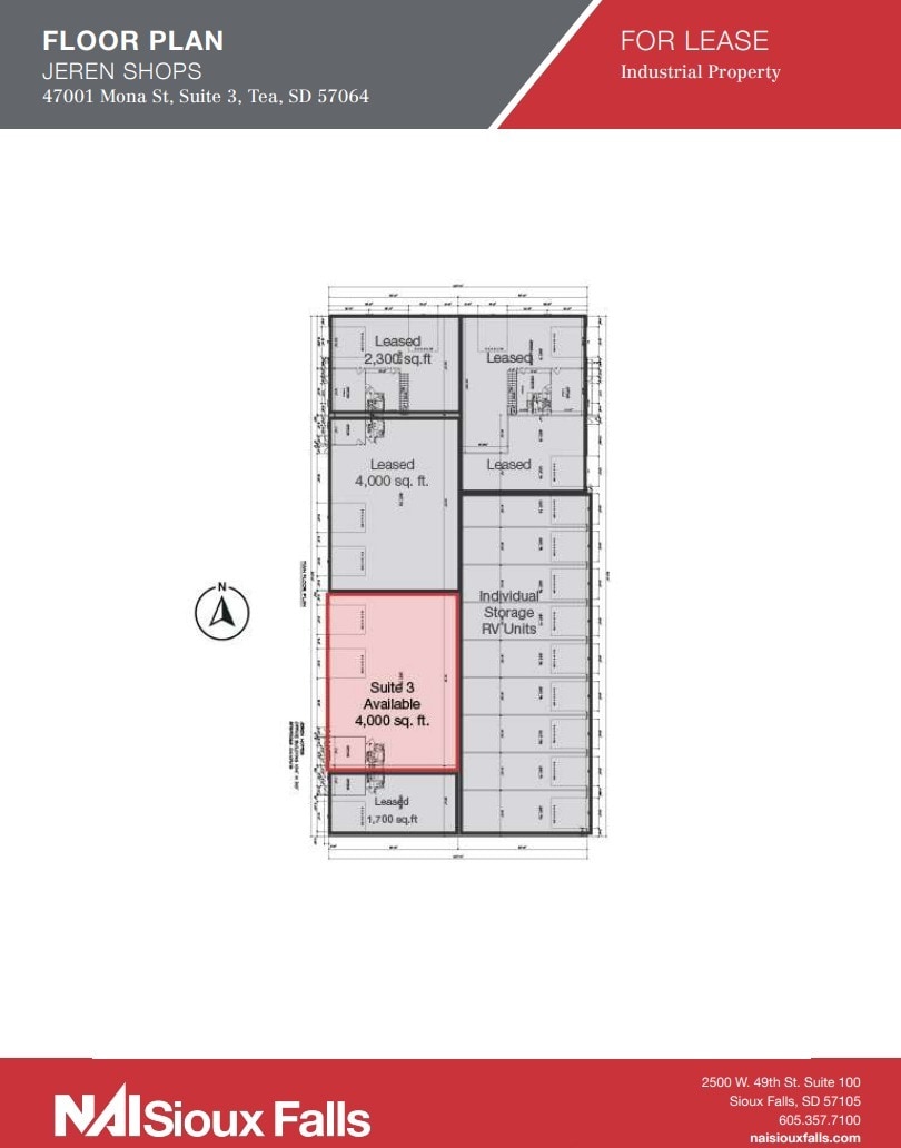 47001 Mona St, Tea, SD for lease Floor Plan- Image 1 of 1