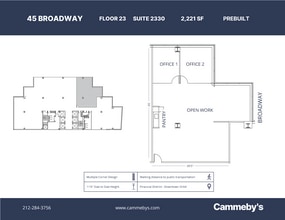 45 Broadway, New York, NY à louer Plan d’étage- Image 1 de 5