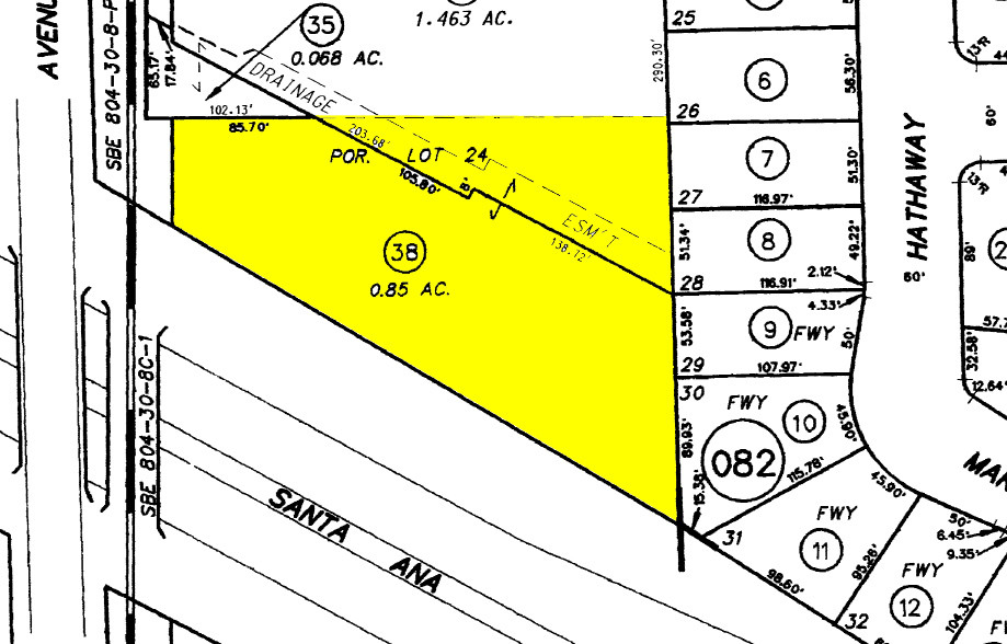 1124 E 17th St, Santa Ana, CA for lease - Plat Map - Image 2 of 5