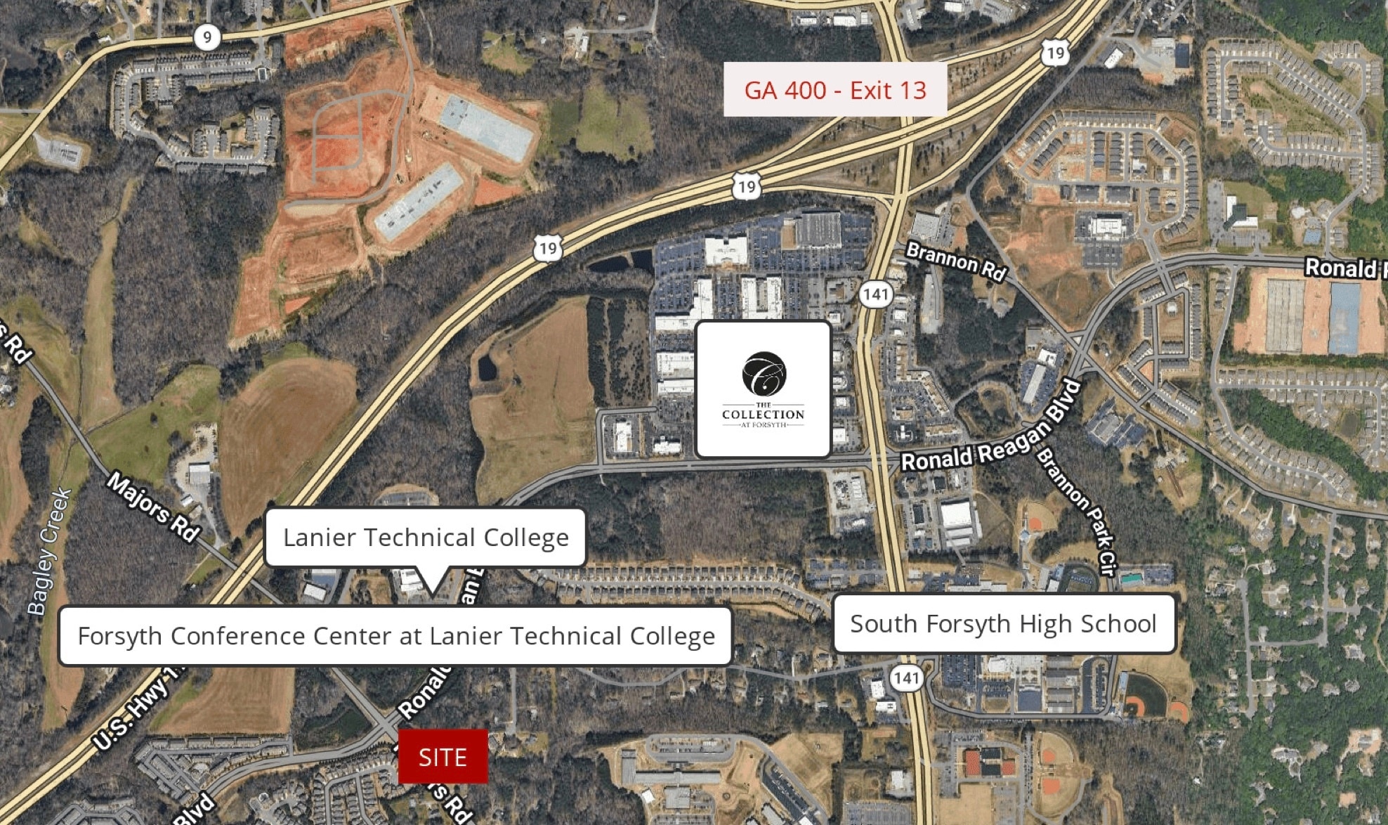 7830 Majors Rd, Cumming, GA for sale Aerial- Image 1 of 3