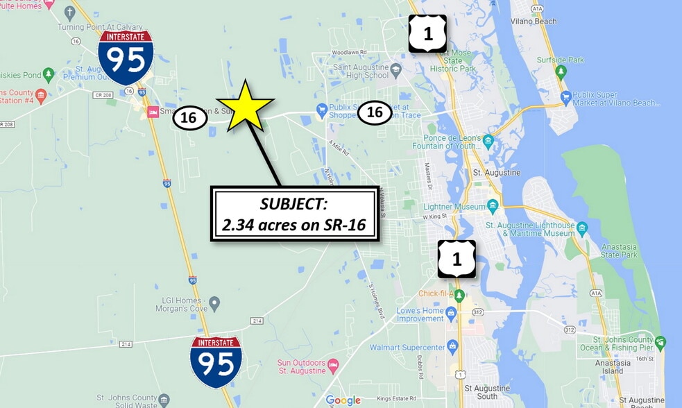 Zygmont Ct and State Road 16, Saint Augustine, FL à vendre - Photo du bâtiment - Image 2 de 9