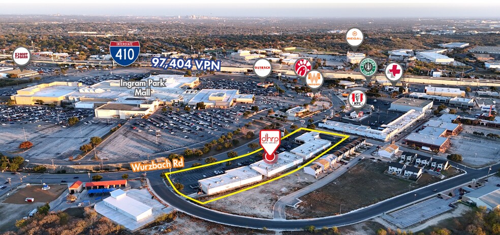 3305-3399 Wurzbach Rd, San Antonio, TX à louer - Photo du bâtiment - Image 3 de 4