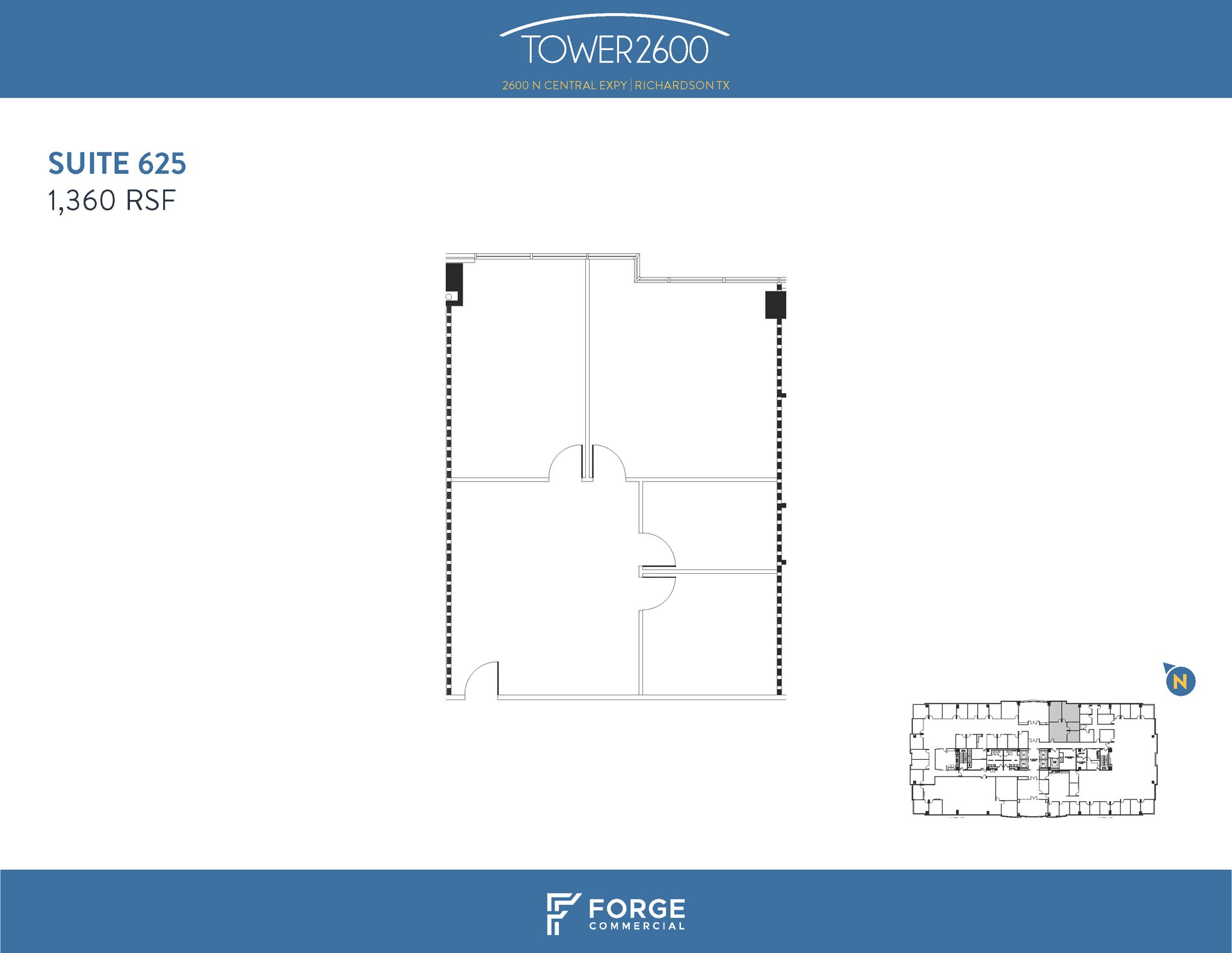 2600 N Central Expy, Richardson, TX à louer Plan d’étage- Image 1 de 1