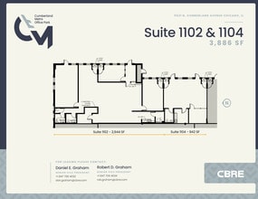 5521 N Cumberland Ave, Chicago, IL for lease Floor Plan- Image 2 of 2