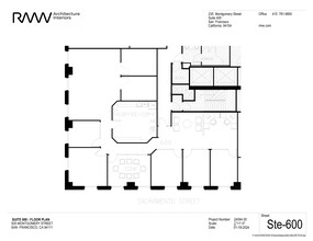 505 Montgomery St, San Francisco, CA à louer Plan de site- Image 1 de 1