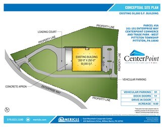 Plus de détails pour 151-191 Enterprise Way, Pittston Township, PA - Industriel à louer
