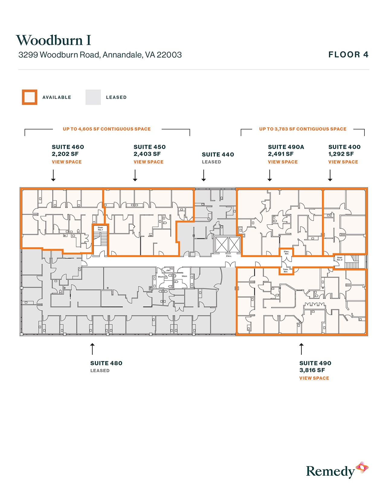 3299 Woodburn Rd, Annandale, VA à louer Plan d’étage- Image 1 de 1