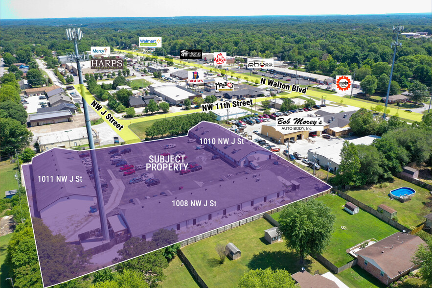 1011 NW J St, Bentonville, AR for lease - Aerial - Image 2 of 3