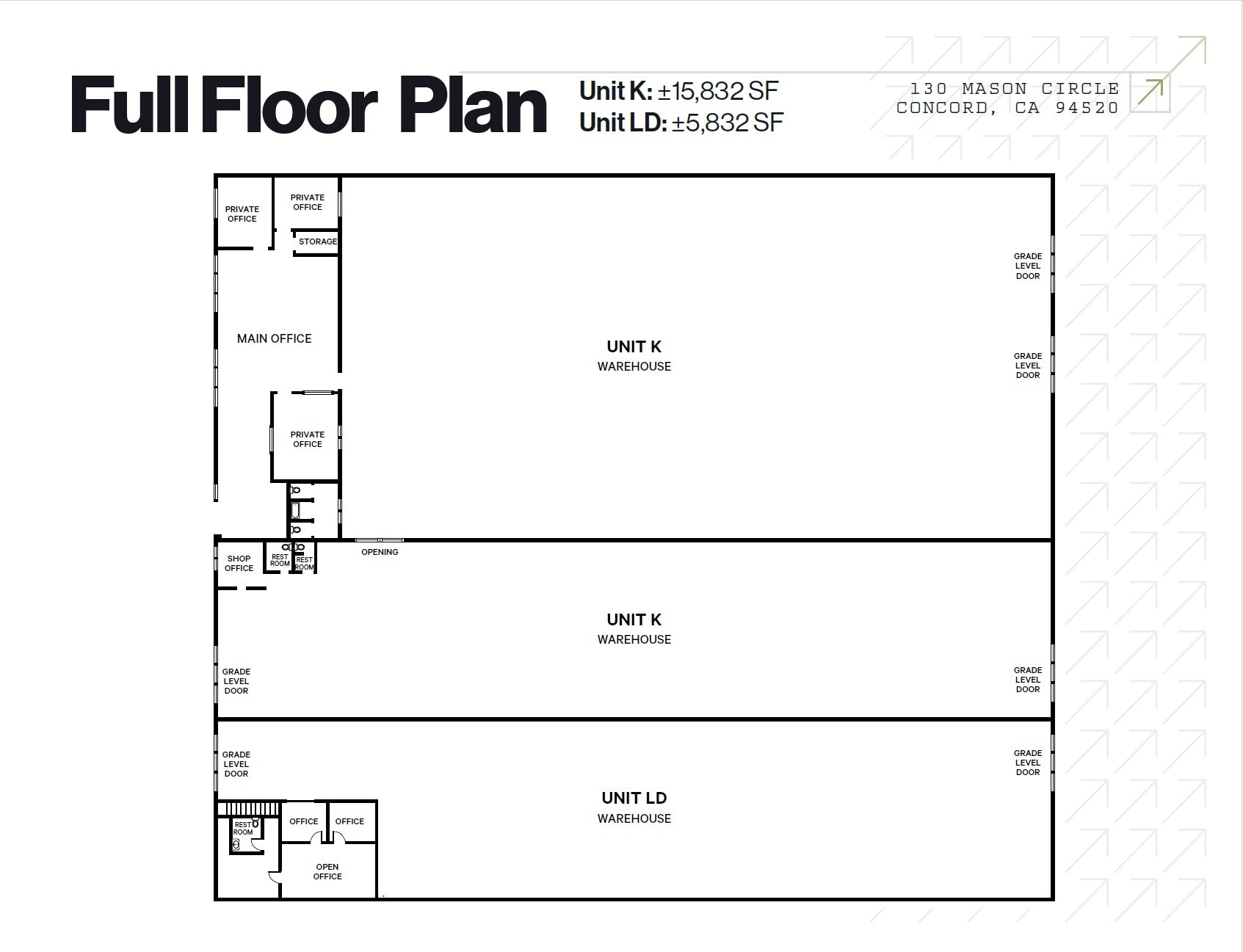 130 Mason Cir, Concord, CA for lease Floor Plan- Image 1 of 3
