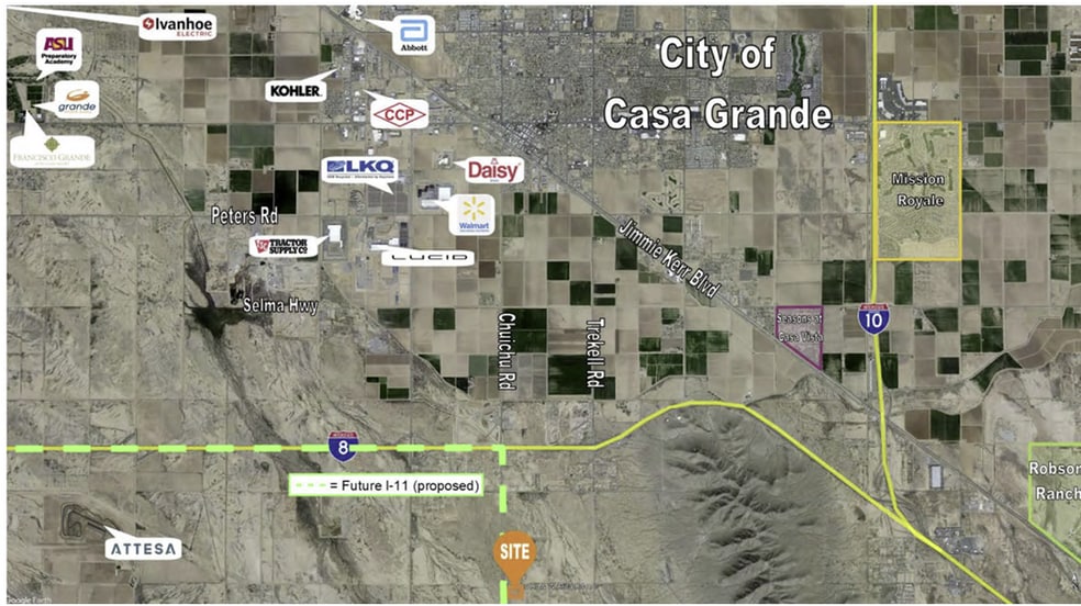 8713 S Chuichu Rd, Casa Grande, AZ à vendre - Plan de site - Image 3 de 3