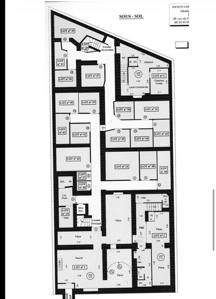Retail in Paris for lease - Floor Plan - Image 2 of 6
