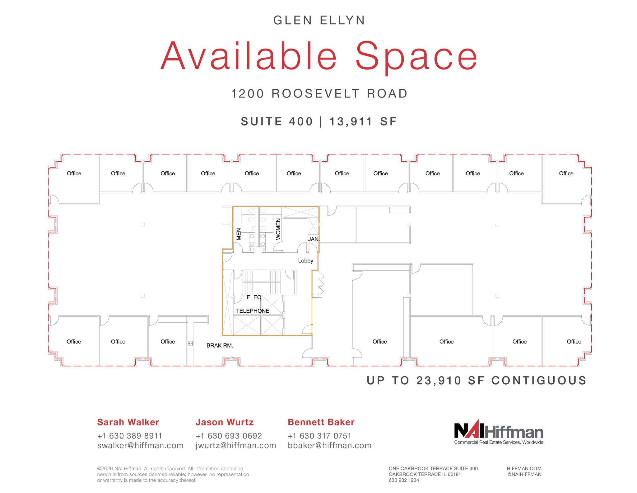 1200 Roosevelt Rd, Glen Ellyn, IL for lease Floor Plan- Image 1 of 7