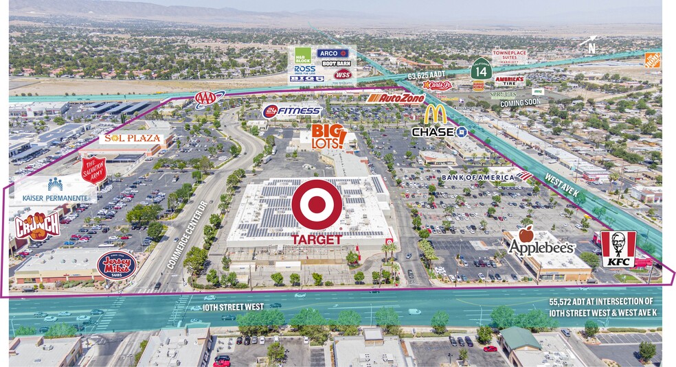 1028-1308 W Avenue K, Lancaster, CA for lease - Aerial - Image 1 of 7