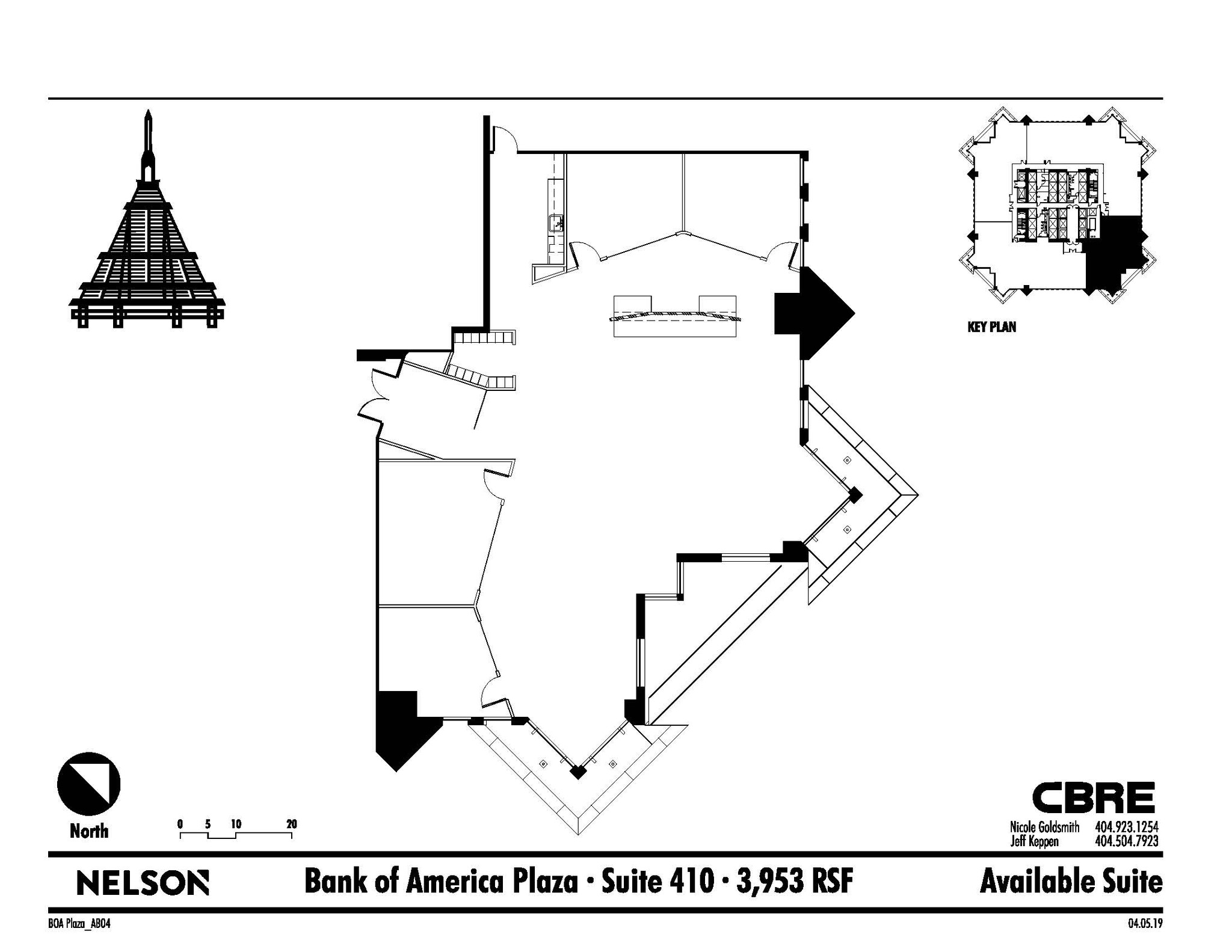 600 Peachtree St NE, Atlanta, GA à louer Plan d  tage- Image 1 de 1