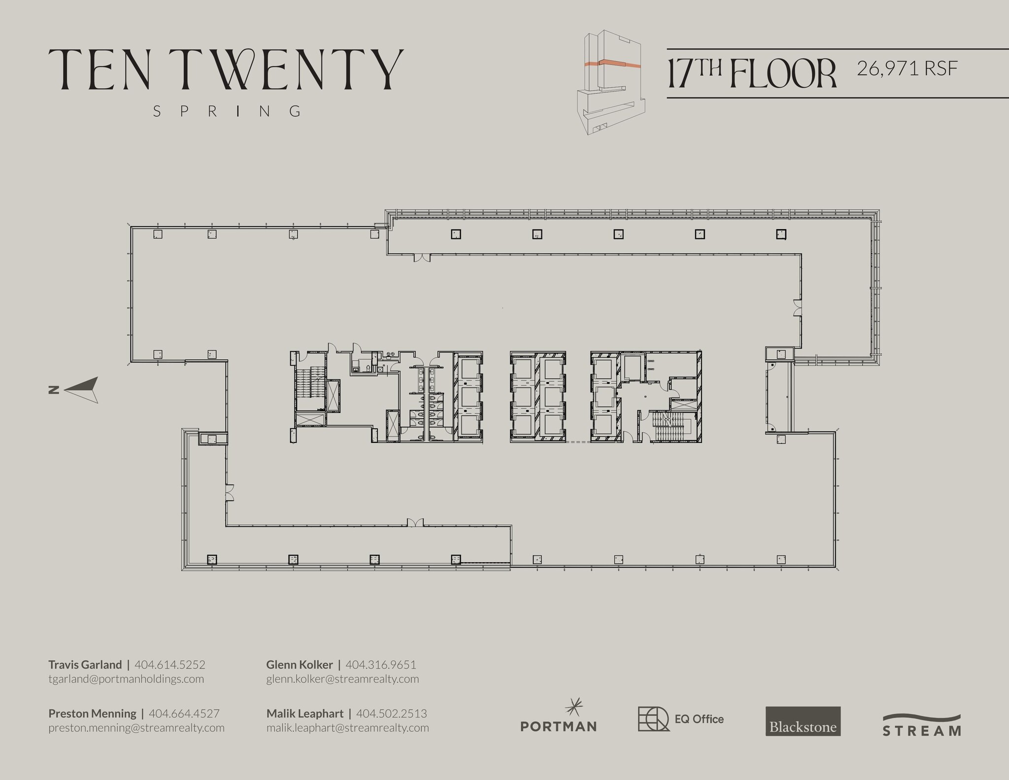 1020 Spring St, Atlanta, GA à louer Plan d’étage- Image 1 de 1