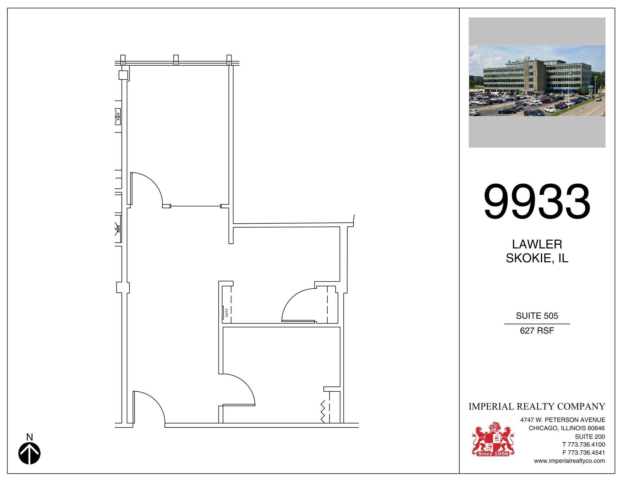 9933 Lawler Ave, Skokie, IL à louer Plan de site- Image 1 de 1