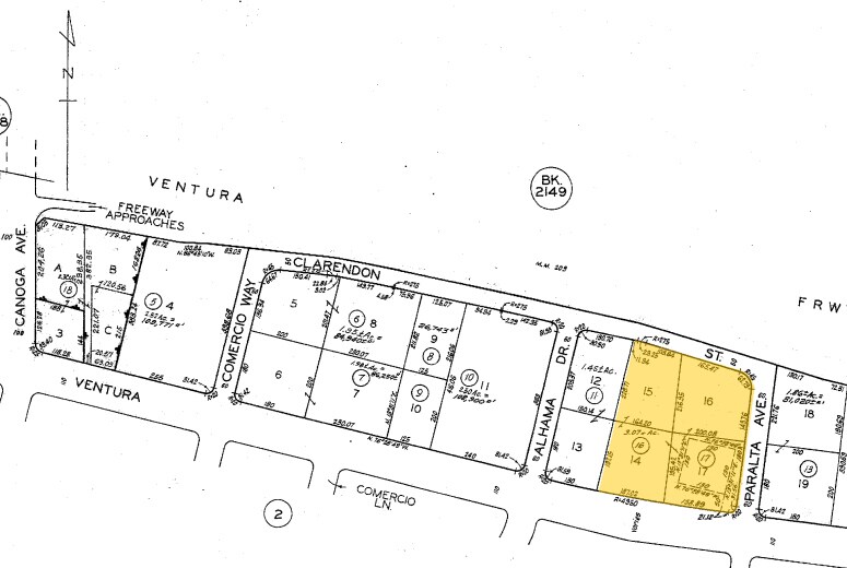 21031 Ventura Blvd, Woodland Hills, CA for lease - Plat Map - Image 2 of 18