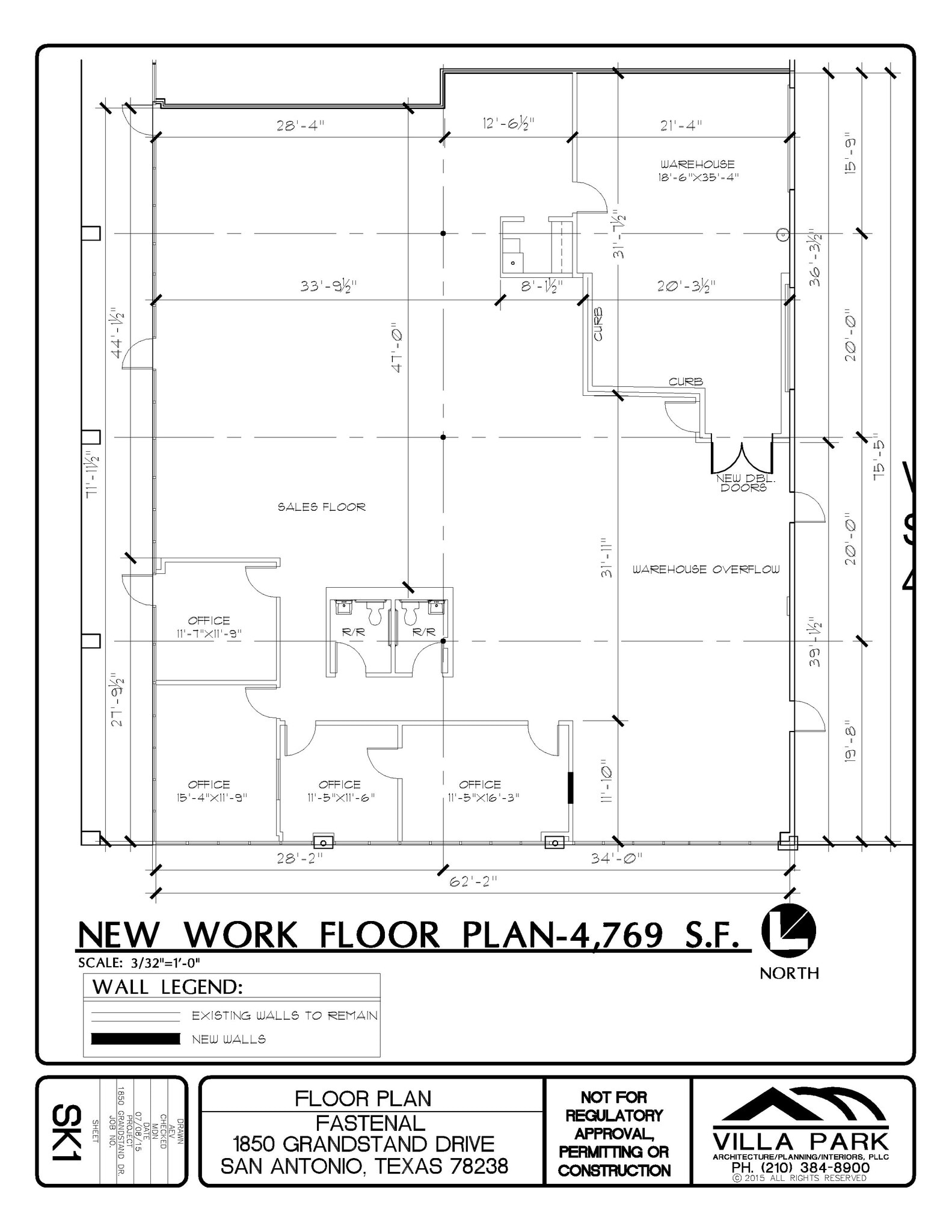 1850-1900 Grandstand Dr, San Antonio, TX for lease Floor Plan- Image 1 of 1