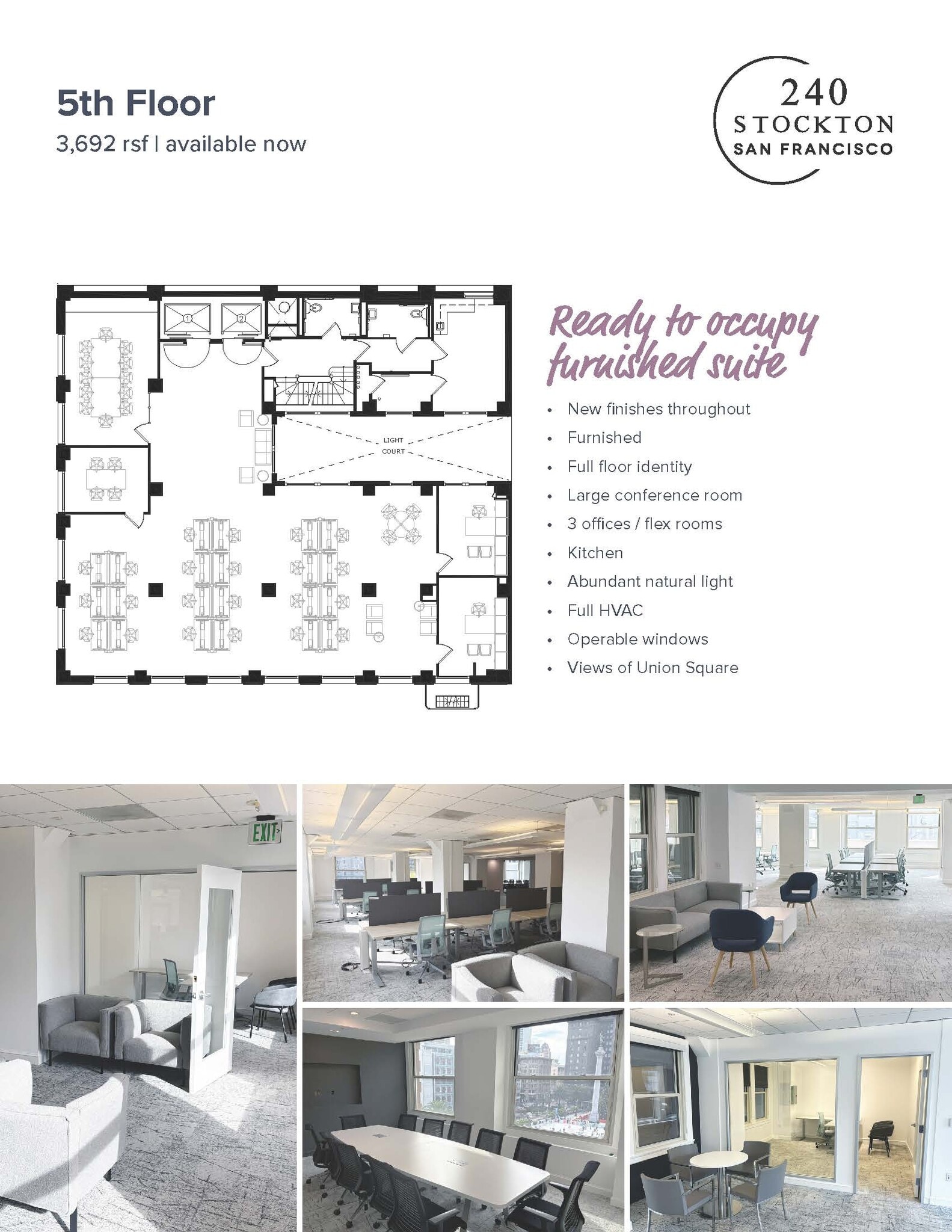 240 Stockton St, San Francisco, CA for lease Floor Plan- Image 1 of 8